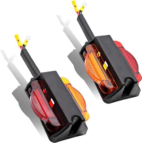 Amazon Meerkatt Pack Of Inch Dual Face Led Amber Red