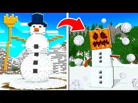 Echten SCHNEEMANN In MINECRAFT Bauen Deutsch HD YouTube