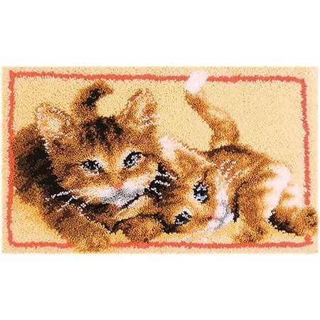 Tapis Point Nou Kit De Tapis Chat Cm Avec Crochet Loquet