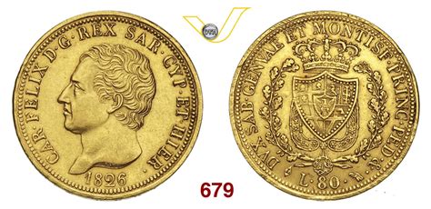 NumisBids Varesi S R L Auction 74 Lot 679 CARLO FELICE 1821 1831