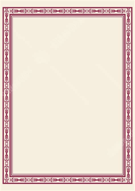 Bordure De Page Carte D Invitation De Fleur Word Imprimable Slidesdocs