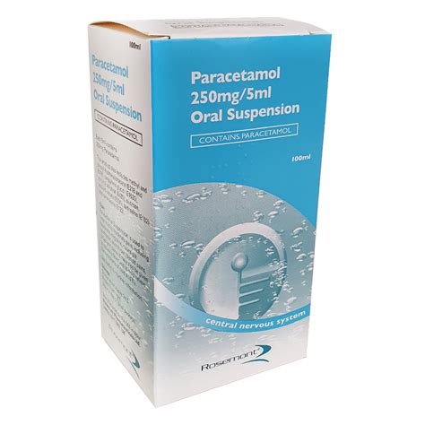 Buy Paracetamol 250mg 5ml Sugar Free Suspension 200ml Online UK