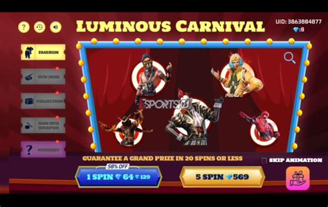 Kapan Event Luminous Carnival Rilis Di Free Fire FF Esportsku