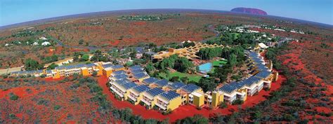 Ayers Rock Resort aerial view - Voyages Sails in the Desert, Ayers Rock, Australia | Australia ...