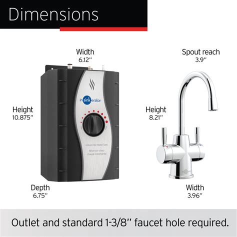 InSinkErator HOT Instant Hot And Cold Water Dispenser System Handle In Water Faucet