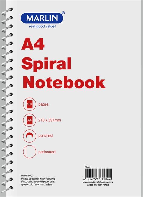 A Spiral Notebook Pg Super Smart Stationers