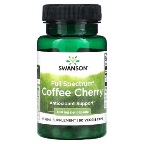 Swanson Full Spectrum Coffee Cherry 200 Mg 60 Veggie Caps 60 Count QFC