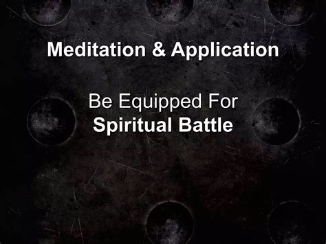 Spiritual Warfare Introduction Ppt