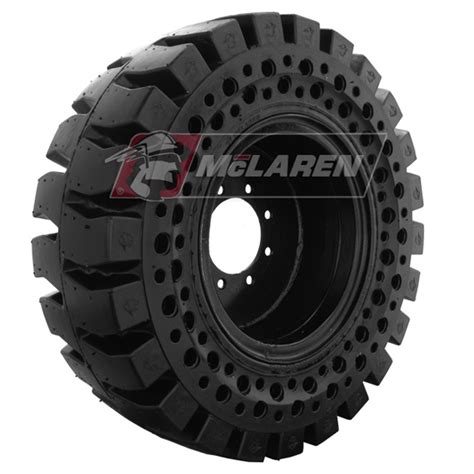 Mclaren Nu-Air® All Terrain (AT) Solid Skid Steer Tires, Flat-Proof ...