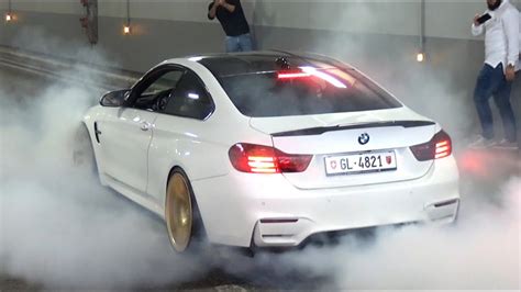 Tuned Bmw M M F With Straight Pipes Burnouts Loud Revs