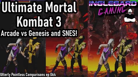 Ultimate Mortal Kombat 3 Comparison Arcade Sega Genesis SNES YouTube