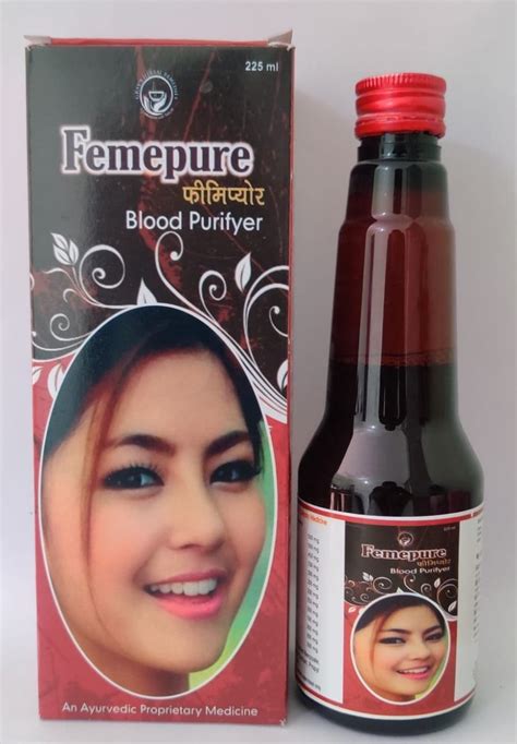 Syrup Ayurvedic Femepure Blood Purifier Packaging Type Bottle