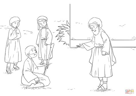 Acts 14 8 Paul And Barnabas Are Worshipped Crippled Man At Lystra Coloring Page Free