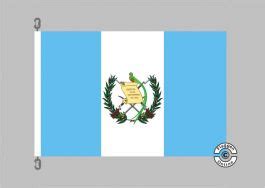 Guatemala Mit Wappen Flagge Hissflaggen Premium Staaten International