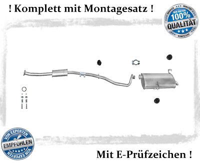 Auspuffanlage für Peugeot 206 SW 1 1 1 4 1 6 Kombi Auspuff Montagesatz