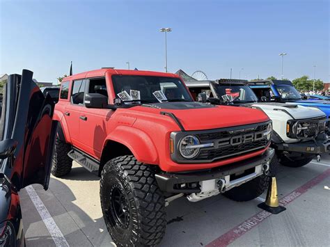 Red Bed Liner Sprayed Bronco Raptor Bronco6g 2021 Ford Bronco