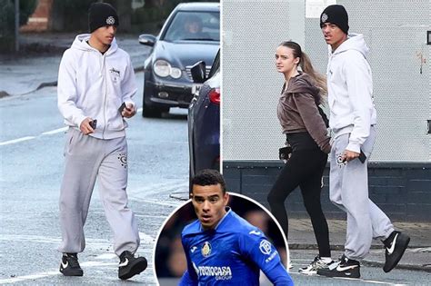 Mason Greenwood enjoys family Christmas at home after jetting into Manchester with partner ...