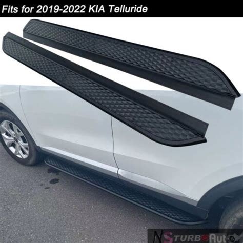 2Pcs Fits For 2019 2024 KIA Telluride Fixed Running Board Nerf Bar Side