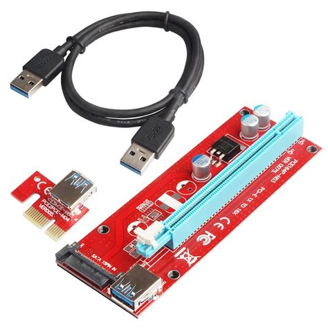 Usb 30 Pci E Express 1x To 16x Pci E Extender Riser Card Adapter 15