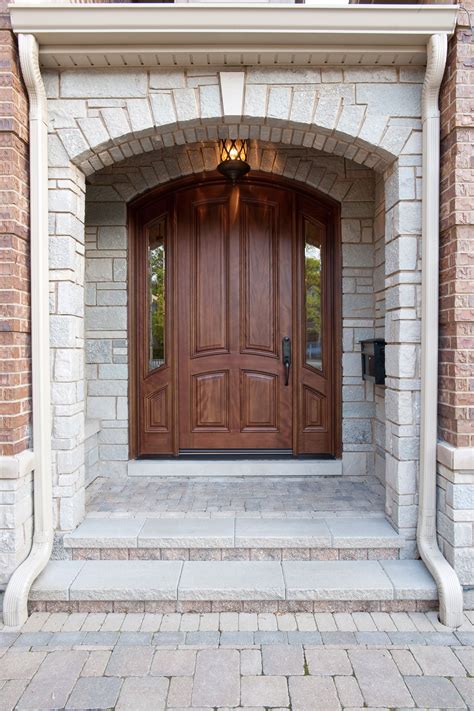 Front Entry Door Custom Single With Sidelites Solid Wood With