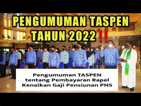 Pengumuman Pencairan Khusus Pensiunan Lama Dari Pt Taspen Tahun