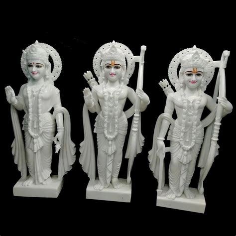 White Hindu Shri Ram Darbar Marble Statue For Worship At Rs 65000 In