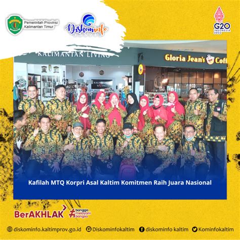 Kafilah MTQ Korpri Asal Kaltim Komitmen Raih Juara Nasional