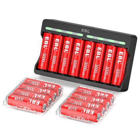 Buy Ebl Rechargeable Lithium Aa Batteries Mwh V Double A