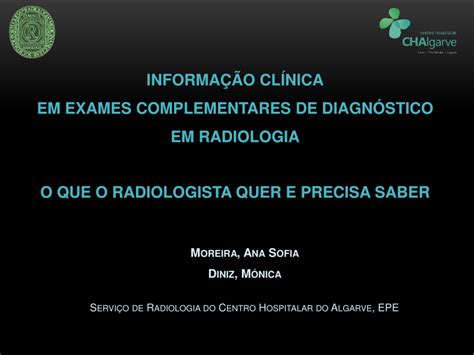 Pdf Informa O Cl Nica Em Exames Complementares De Diagn Stico Em