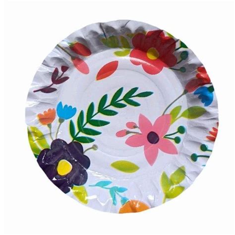 Inch Printed Paper Plate At Rs Pack Bariatu Ranchi Id