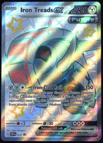 Pokemon TCG Iron Treads Ex SVP 073 Scarlet Violet Black Star Promo