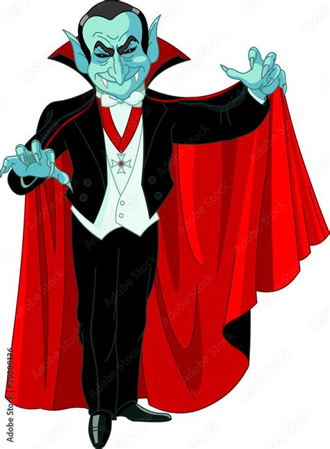 Cartoon Count Dracula Stock Vector | Adobe Stock