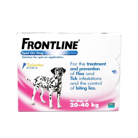 Frontline Spot On Dog - 3 Pipette Pack | 2024 | Fleet Equestrian