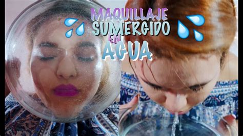 Maquillaje Sumergido En Agua Jamsu Nueva Tecnicafunciono 😭 Youtube