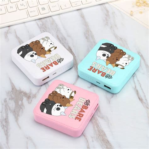 Mah Power Bank We Bare Bears Mini Powerbank Cute Cartoon Fast