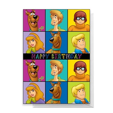 Scooby Doo Gang Happy Birthday Greetings Card Homeware Zavvi UK