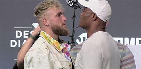 Jake Paul Vs Anderson Silva Press Conference Face Off Video