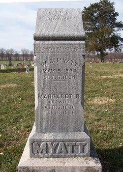 Margaret Rebecca Kesner Myatt 1838 1920 Find A Grave Memorial