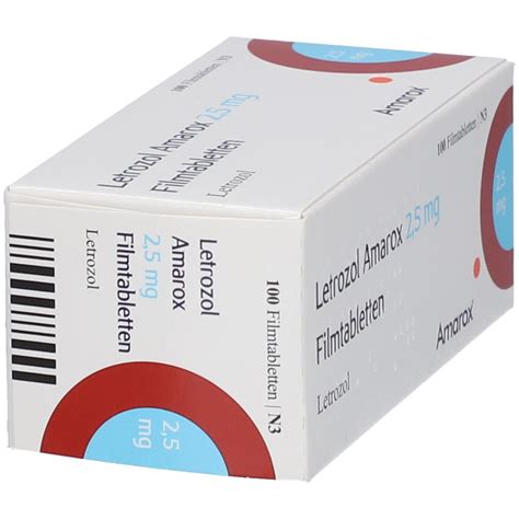 LETROZOL Amarox 2 5 Mg Filmtabletten 100 St Mit Dem E Rezept Kaufen