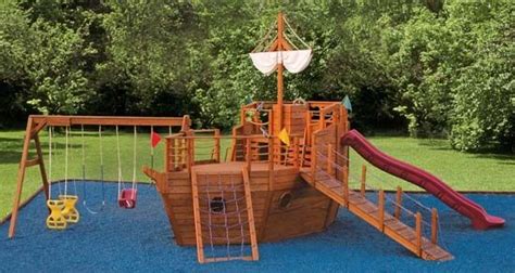 Wood Pirate Ship Playground Plans PDF Plans