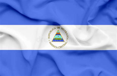 Bandera Que Agita De Nicaragua Stock De Ilustración Ilustración De Agita Nicaragua 149795913