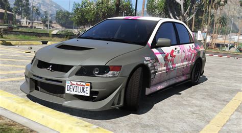 To Love Ru Deviluke Twins Mitsubishi Evo Ix Itasha Livery Gta Mods