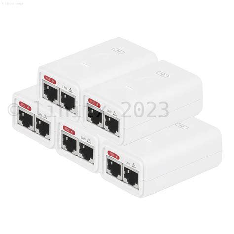 Ubiquiti 5 Pack PoE Injector 24VDC 7W White POE 24 7W G WH