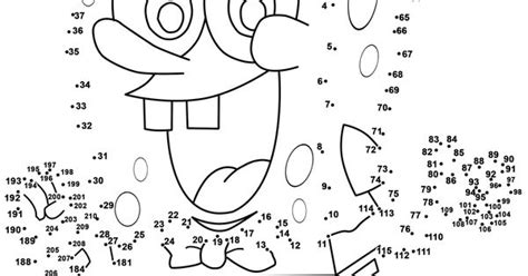 Spongebob Dot To Dot Printables