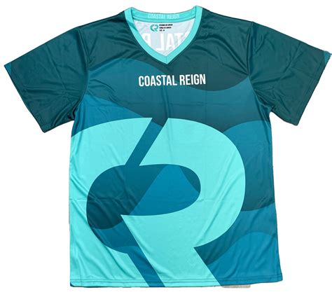 Custom Sublimated Unisex V Neck Jersey - Coastal Reign