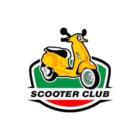 Premium Vector Logo Vector Motorcycle Scooter Vespa