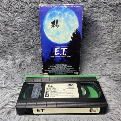 E T ET THE Extra Terrestrial VHS 1982 Rare Green And Black Tape