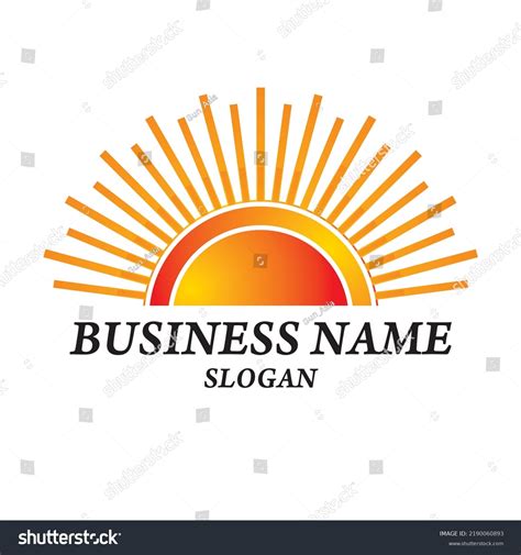 Vector Illustration Sunrise Logo Sunrise Logo Stock Vector Royalty