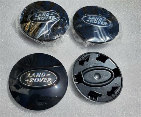 Set Of Land Range Rover Wheel Center Hub Caps Hse Land Rover Black