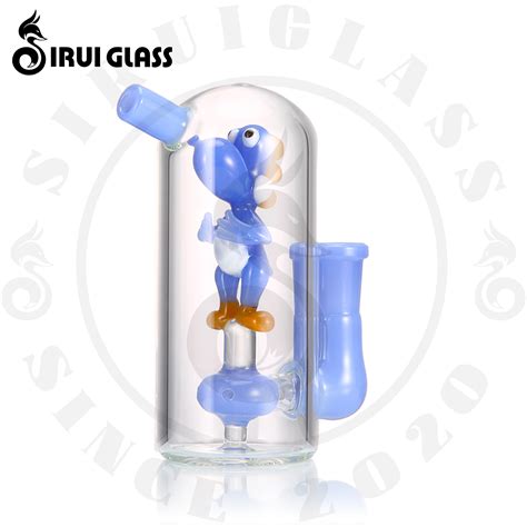 Sirui Hot Sell Cute Glass Smoking Water Pipe Custom Glass Pipe Oil Burner Pipe Hookah Shisha